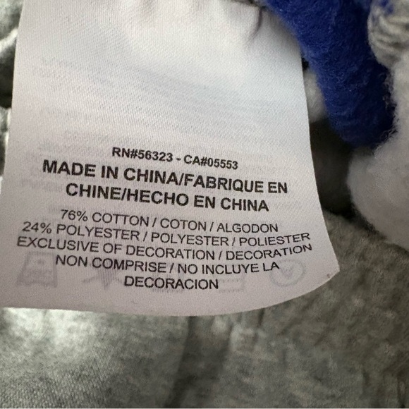 Nike Jordan men's fleece sweatpants in grey and blue "JORDAN" graphic logo XL - Picture 8 of 9